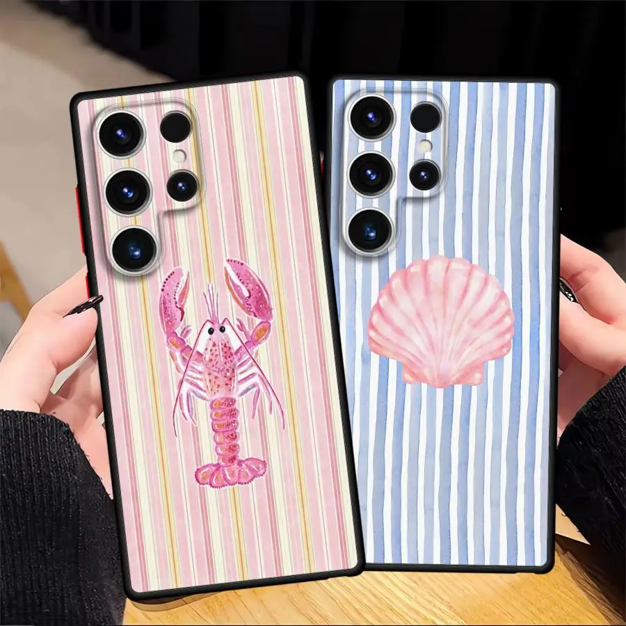 삼성 갤럭시 S20 S22 플러스 노트 20 10 S21 FE S8 S9 S23 울트라 S24 S25용 소프트 커버 케이스 해양 동물
