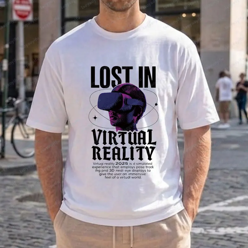 Funny Virtual Reality Graphic T Shirt -