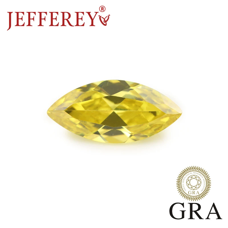 Yellow Color Moissanite Loose Stone Cushion Cut Lab Grown 1CT- 5CT Gemstone Pass the Diamond Teste with GRA Certificate Jewelry