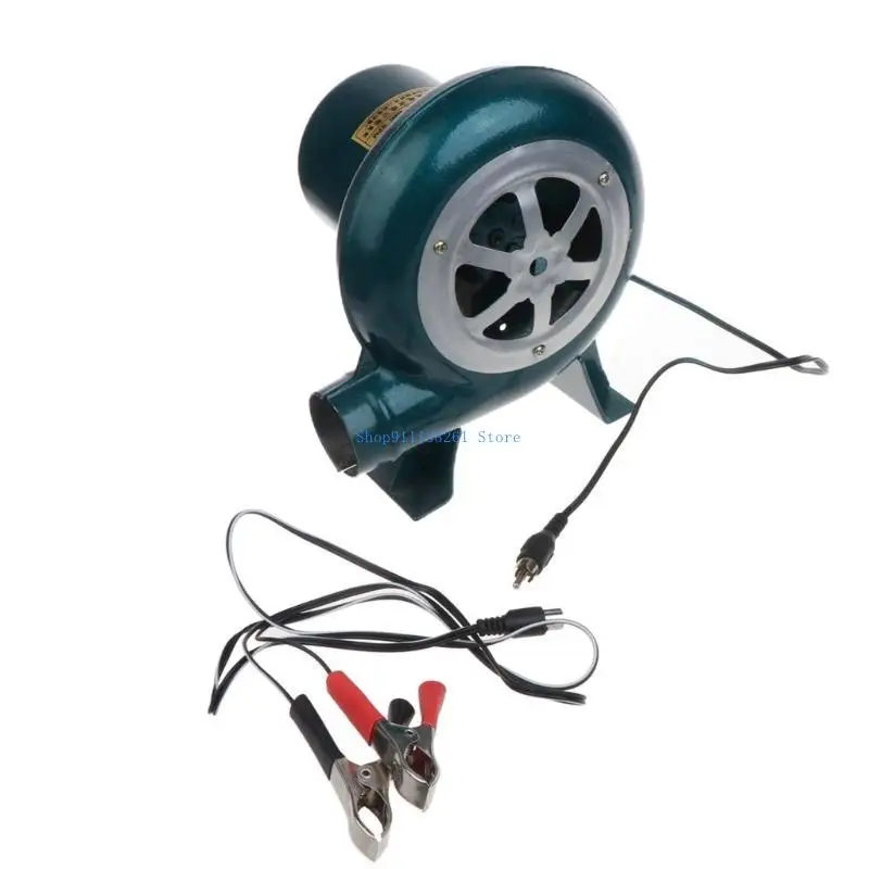 H05E مروحة الشواء نزهة التخييم النار الفحم موقد الهواء منفاخ مروحة سرعة قابل للتعديل