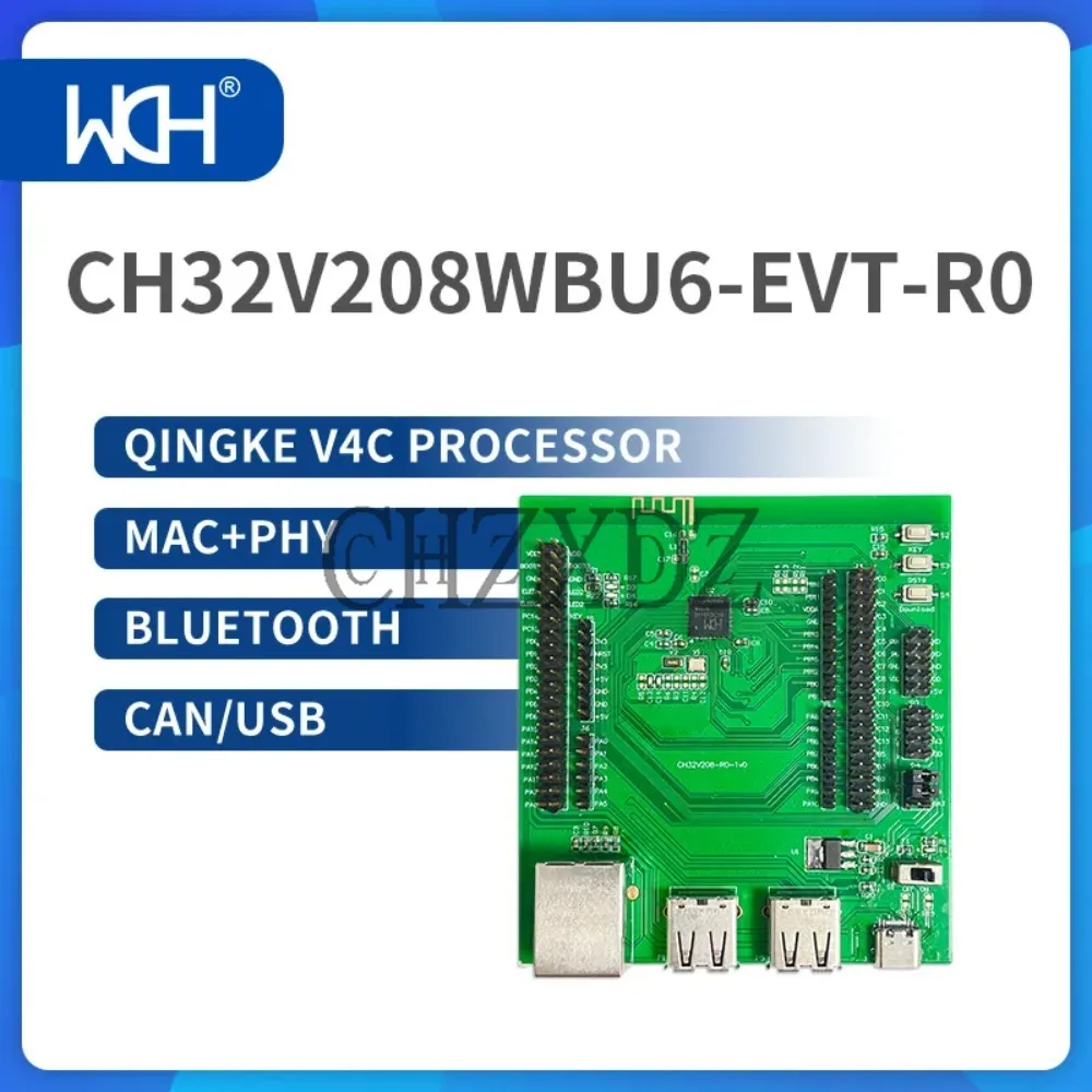 

2Pcs/Lot CH32V208WBU6 Wireless MCU QingKe V4C Processor MAC+PHY Bluetooth CAN/USB WCH