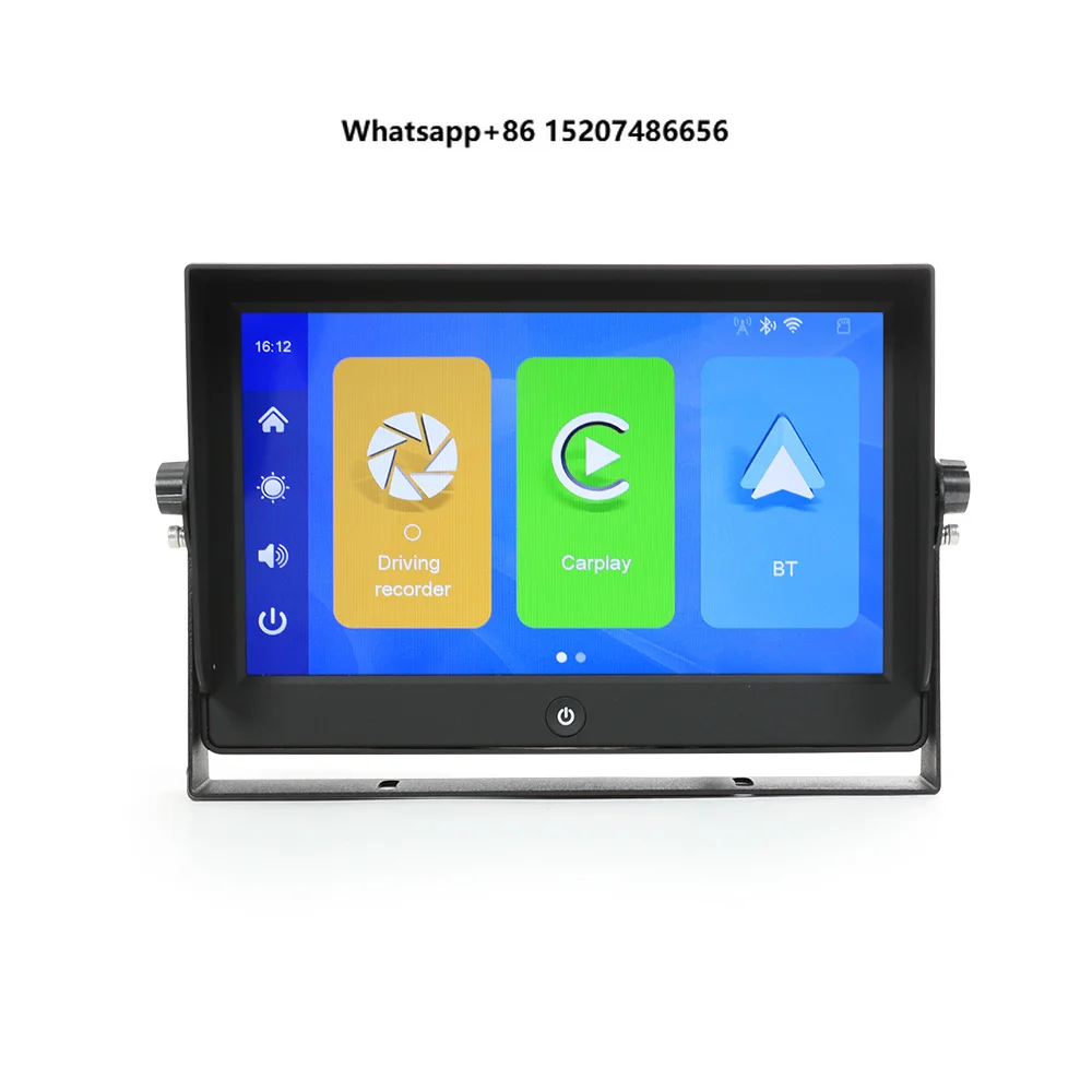 10.1inch High Resolution 4CH DVR AHD Quad Touch Screen Wireless Carplay  With Android Auto Function