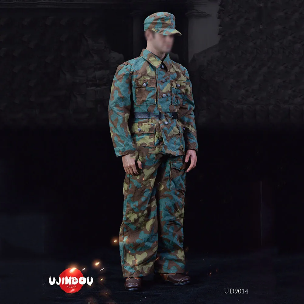 UD9014 1/6 Army Force Panzergrenadier Normandy 1944 Italian Camouflage Elevator Clothes for 12 inches Male Narrow Shoulder Body