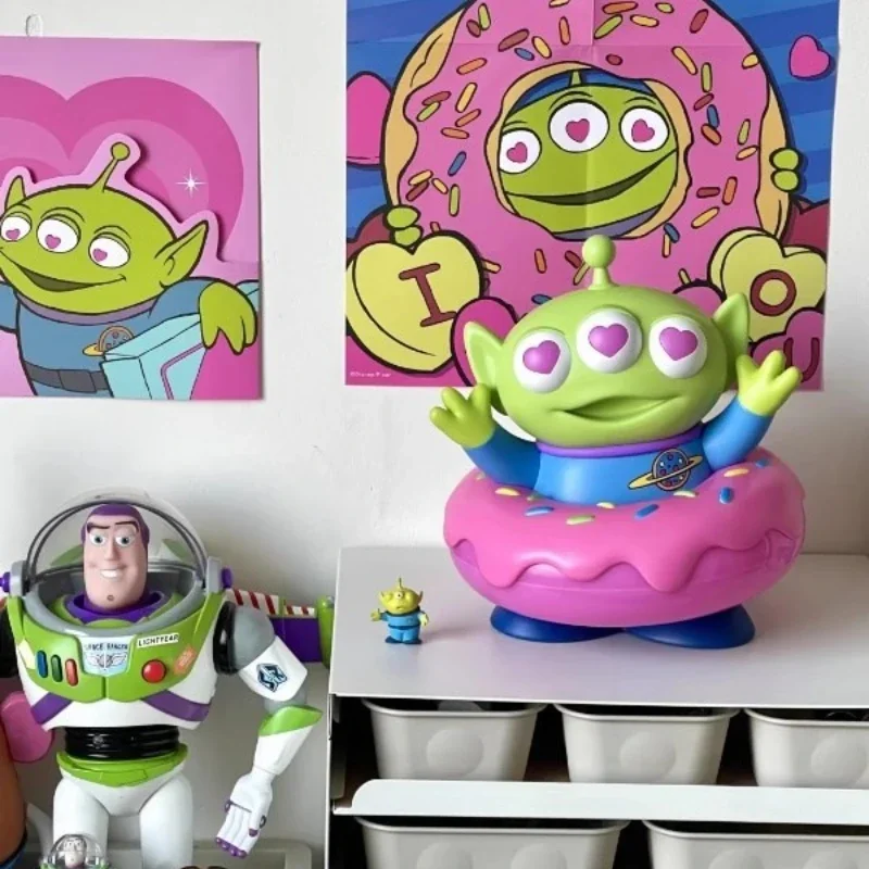 Anime Toys Story Alien Doughnut bedroom Bedside Night Lamp Desktop Model Ornaments Accompany Children Birthday Gifts