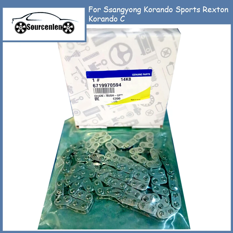 Brand New Genuine Timing Chain OEM 6719970394 6719970594 for Ssangyong Korando Sports Rexton Korando C Diesel