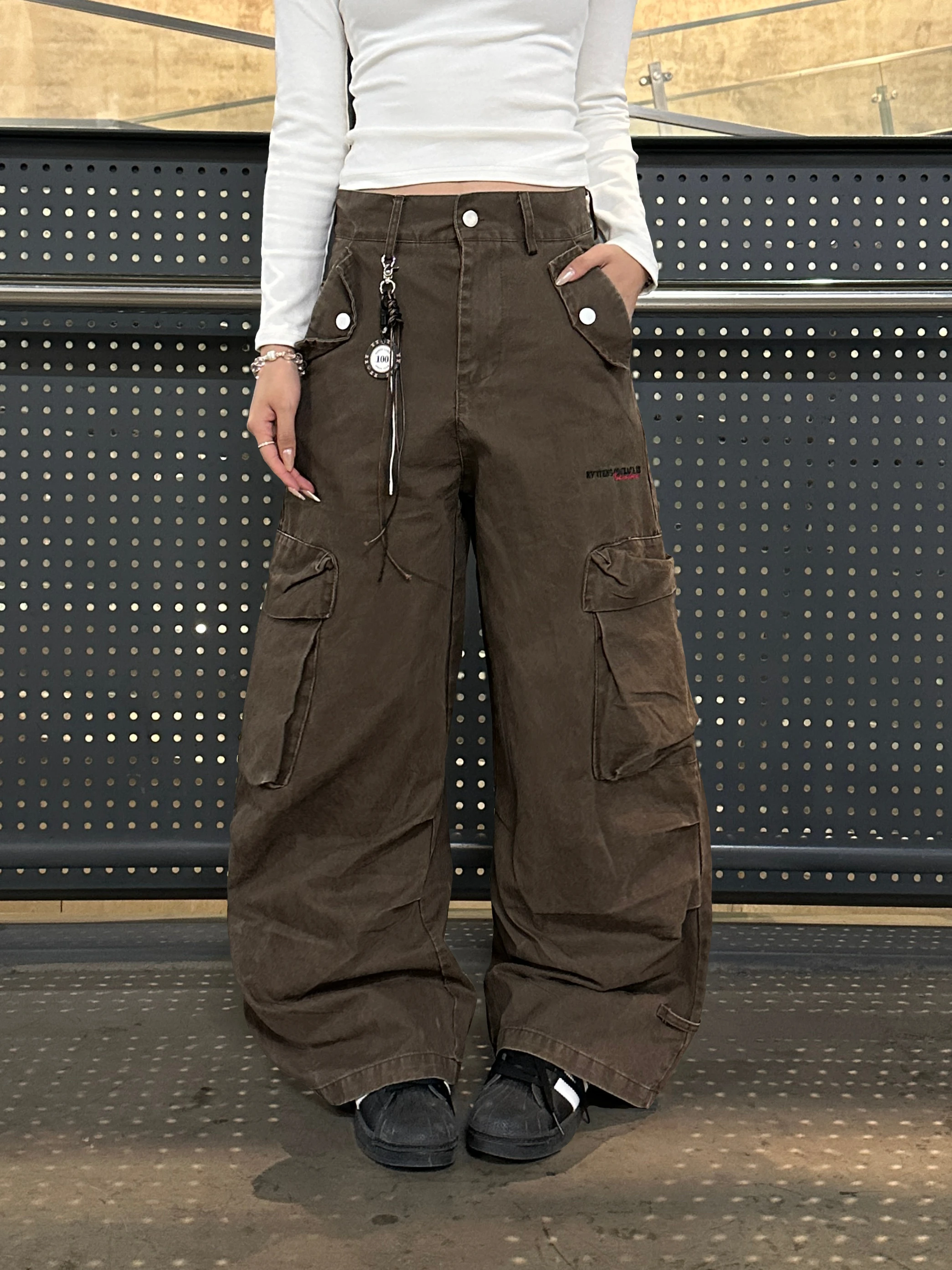 

BeOurRule Американские ретро-рабочие брюки унисекс с широкими штанинами, повседневные, универсальные, длинные, модные, хлопковые, для отдыха