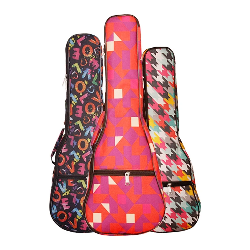 

21-дюймовая портативная сумка для укулеле, 10 мм, мягкий чехол из губки, гига, гавайская гитара, мини-гитара, водонепроницаемый рюкзак