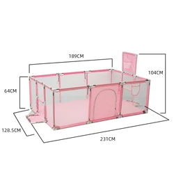 Sicherheit Zone Baby Laufstall Für Kinder Indoor Neugeborene Kleinkind Sicherheit Barriere Zaun Kinder Spiel Spielplatz Mit Basketball Rahmen