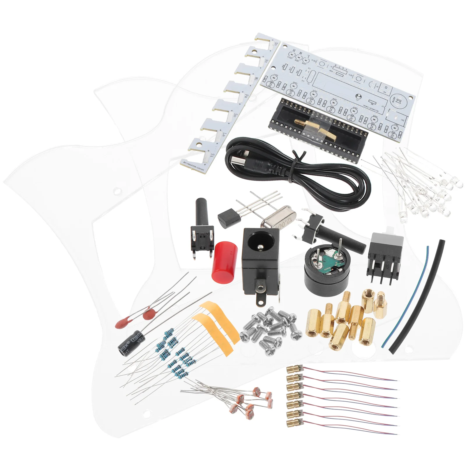 

Electronic Piano MCU DIY Soldering Set Lyre Harp Parts Supplies Material Musical Instruments Electronic Components