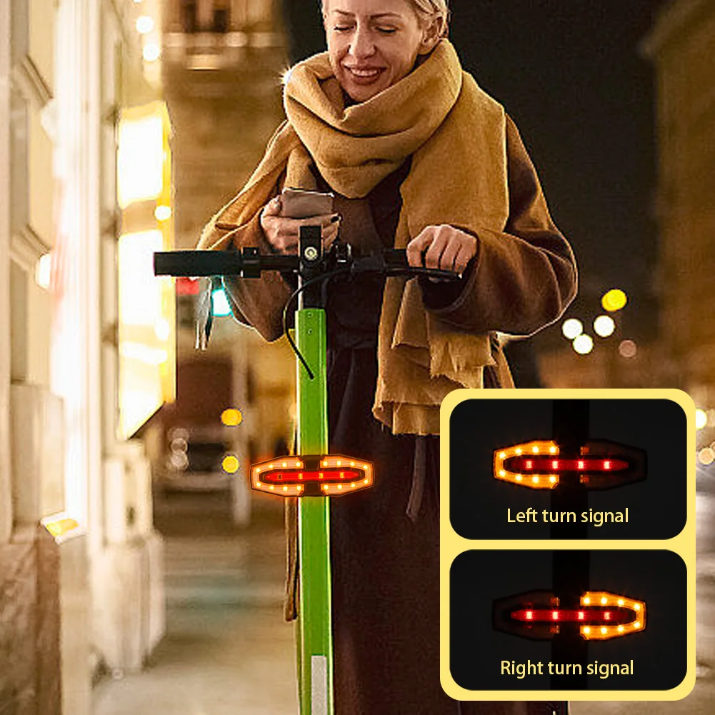 سكوتر كهربائي إشارة دوران الذيل ضوء USB قابلة للشحن الذكية اللاسلكية ضوء LED مصباح تحذير مقاوم للماء ل M365 برو 2 MI 4 #3