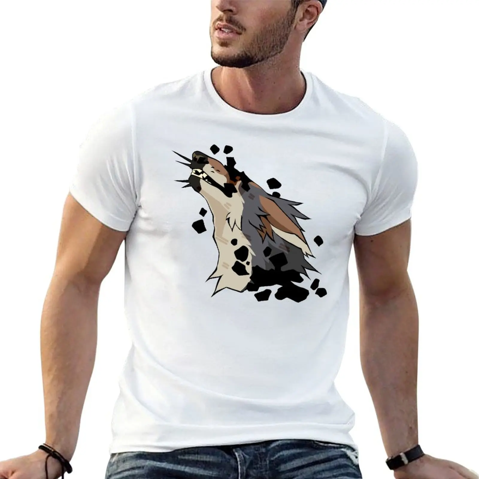 Fading T-Shirt Classic Print Short Sleeve Shirt