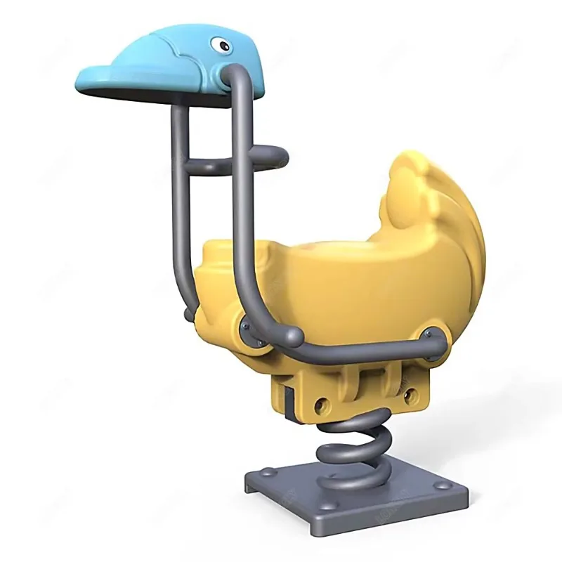 Special shape rocking horse fun playground spring rider equipment
