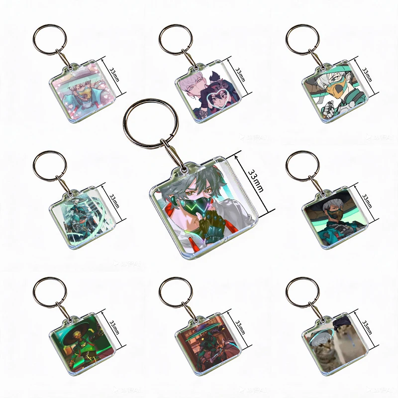 O-OverwatchES Wuyang Mizuki Acrylic Keychain Handmade Hanging for Clothes Backpack Decoration Accessories Gifts with Friends
