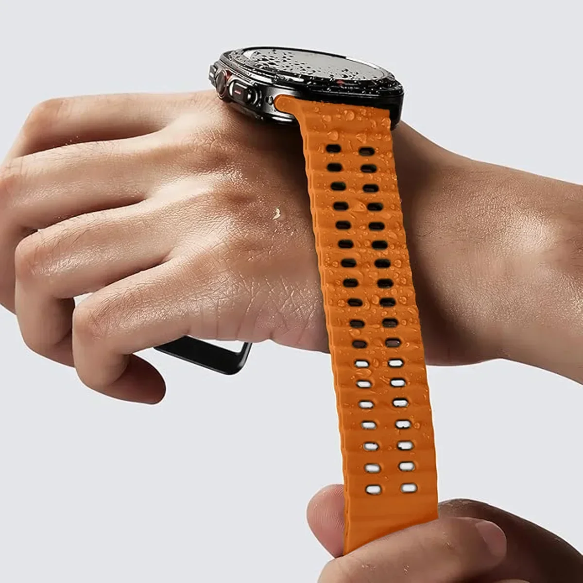 Cinturino marino per Samsung Galaxy Watch Ultra Cinturino 47mm Accessori Sport Bracciale Correa in silicone Galaxy Watch 7 cinturino ultra 47mm