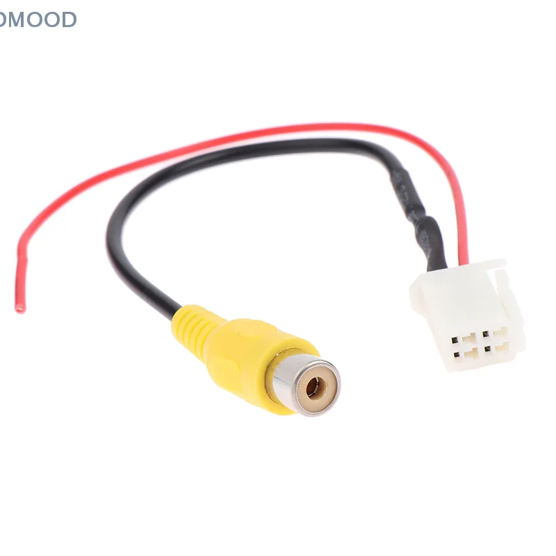 Innovative And Practical 4 Pin For  Car Male Connector Radio Cable Adapter Back Up Reverse Camera Input Plug