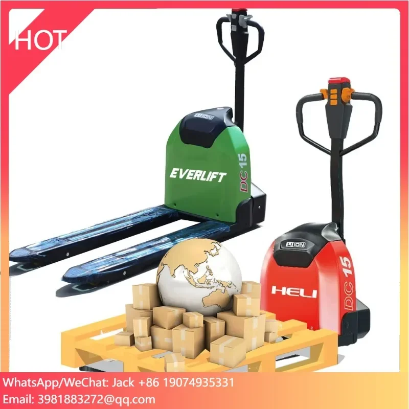 HELI barato 1,5 toneladas 1,8 toneladas 2,0 T transpaleta eléctrica batería de litio gato de paleta pequeñas carretillas elevadoras camión a la venta