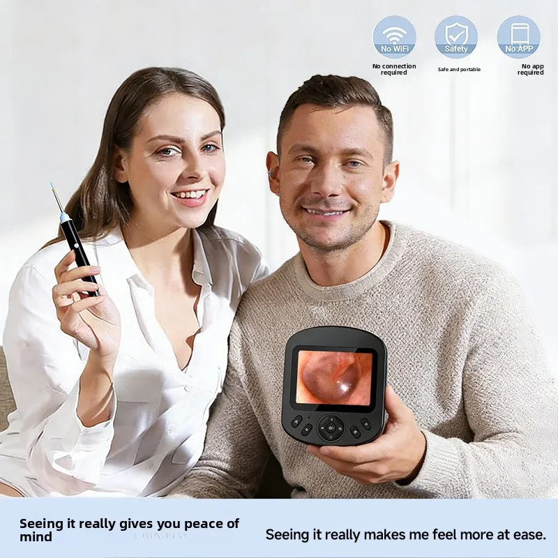 2.8 Inch Screen Visual Ear Cleaner Smart HD Camera Remover Endoscope Ear Wax Picker Professional IPS Screen Ear Wax Removal V1