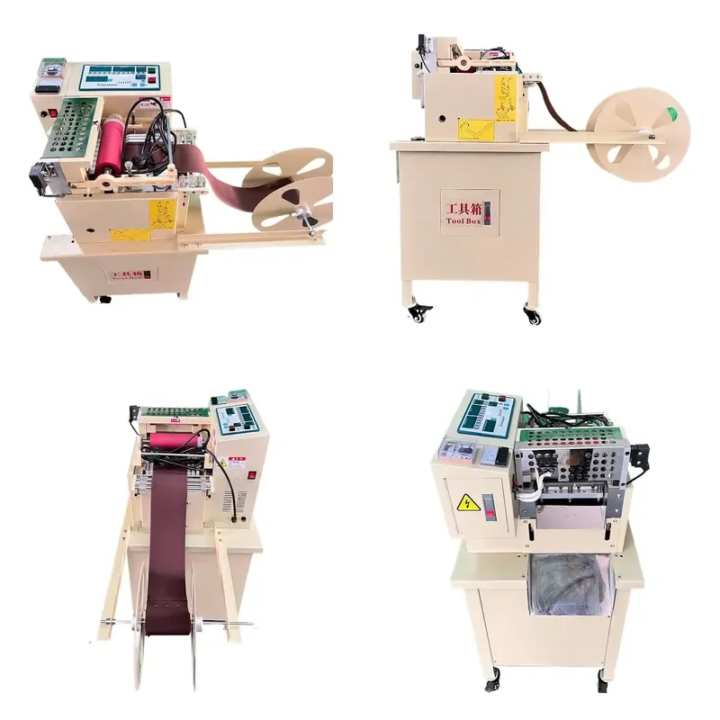 Automatic hot blade nylon belt, ribbon, braided belt elastic belt cutting machine