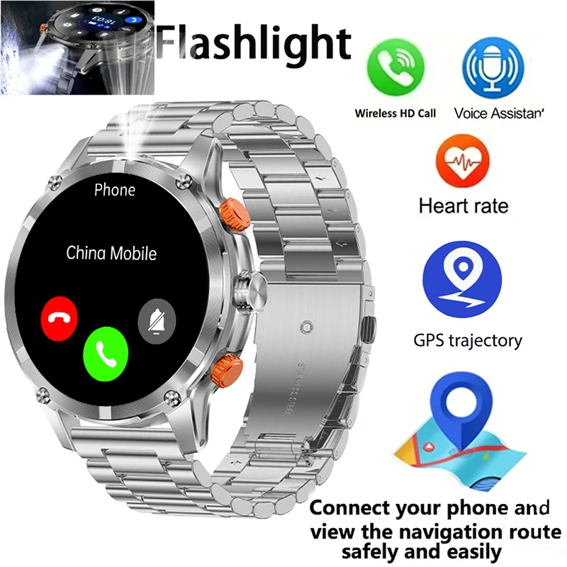 

Умные часы для мужчин с функцией ответа/совершения звонков, 1.70-дюймовый AMOLED HD-экран, 530 мАч, мужские люксовые часы с мониторингом сердечного ритма, уровня кислорода в крови и сна. ﻿