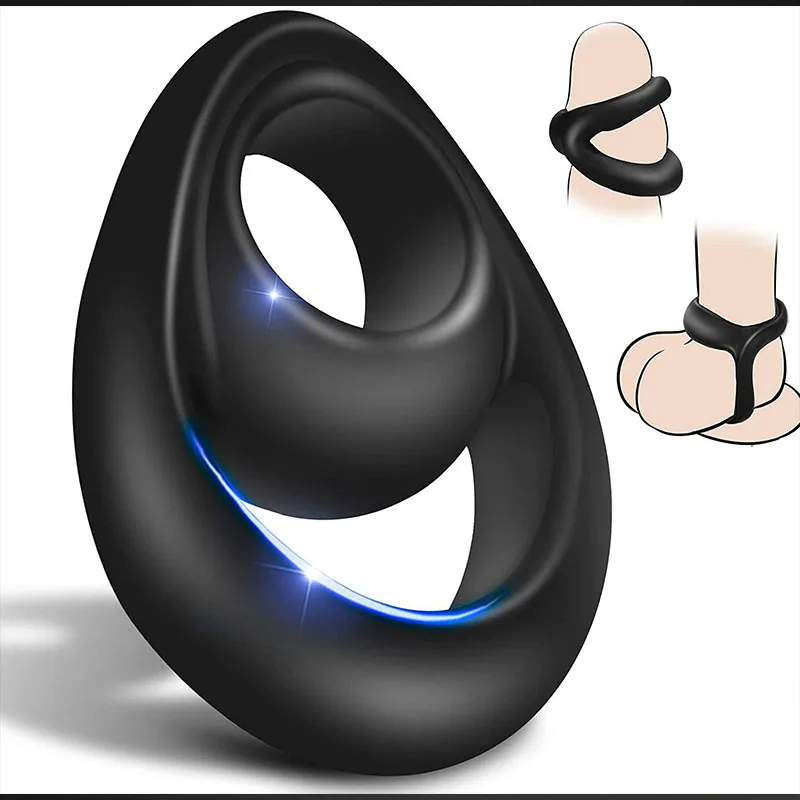 Juguetes sexuales para adultos sin vibración, masaje vaginal para punto G, agrandador de erección de pene para hombres, tienda sexual para parejas, anillos para pene para eyaculación de elardo masculino
