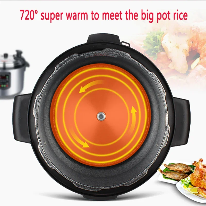 25L Commercial Electric Pressure Cooker Large Capacity Mechanical Double Tube Extra Large 17L/21L/25L High Pressure Rice Cooker