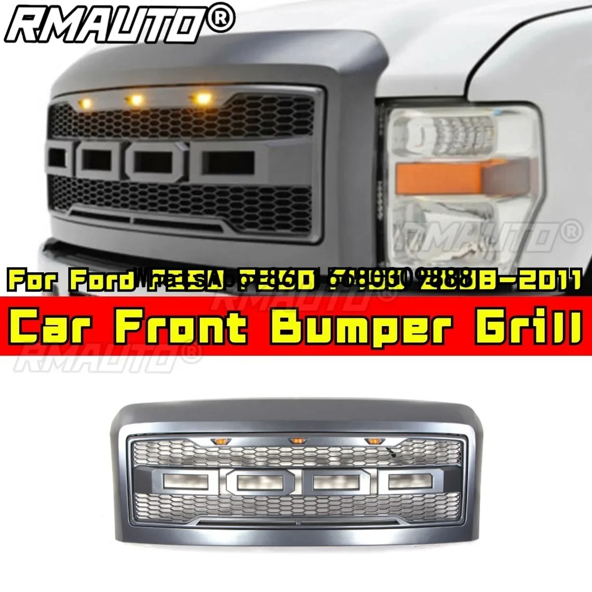 

For Ford F250 F350 F450 2008-2011 Car Front Bumper Grill Racing Grills Car Grille Body Kit Car Accessories