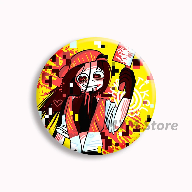 Butcher Vanity Album Cover Soft Button Pin Yi xi Singer Aesthetic Brooches Badge Bag Decor Accessories Fans Collect Friends Gift
