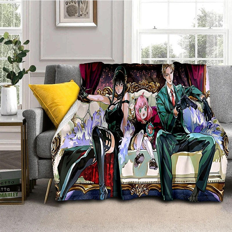 29 نمط جاسوس X الأسرة أنيا يور أنيمي الكرتون لينة الفانيلا البطانيات ، رمي بطانية مريحة للأسرة أريكة غرفة نوم المنزل هدية