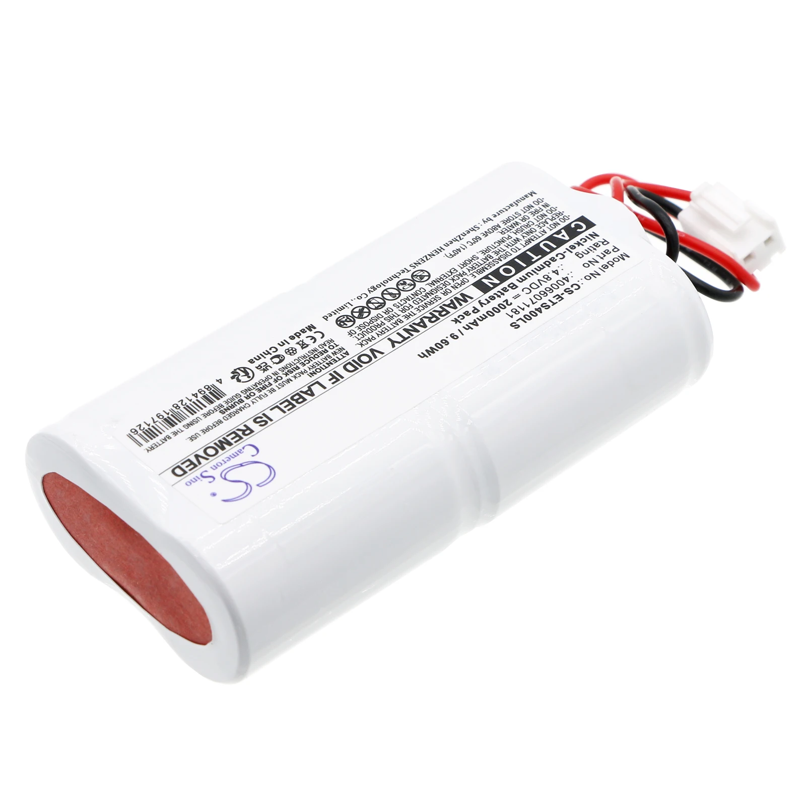 CS Replacement Battery For Eaton CEAG lamp,SV EURO 4 LED,SV EURO 4L LED 40066071181 2000mAh / 9.60Wh Emergency Lighting