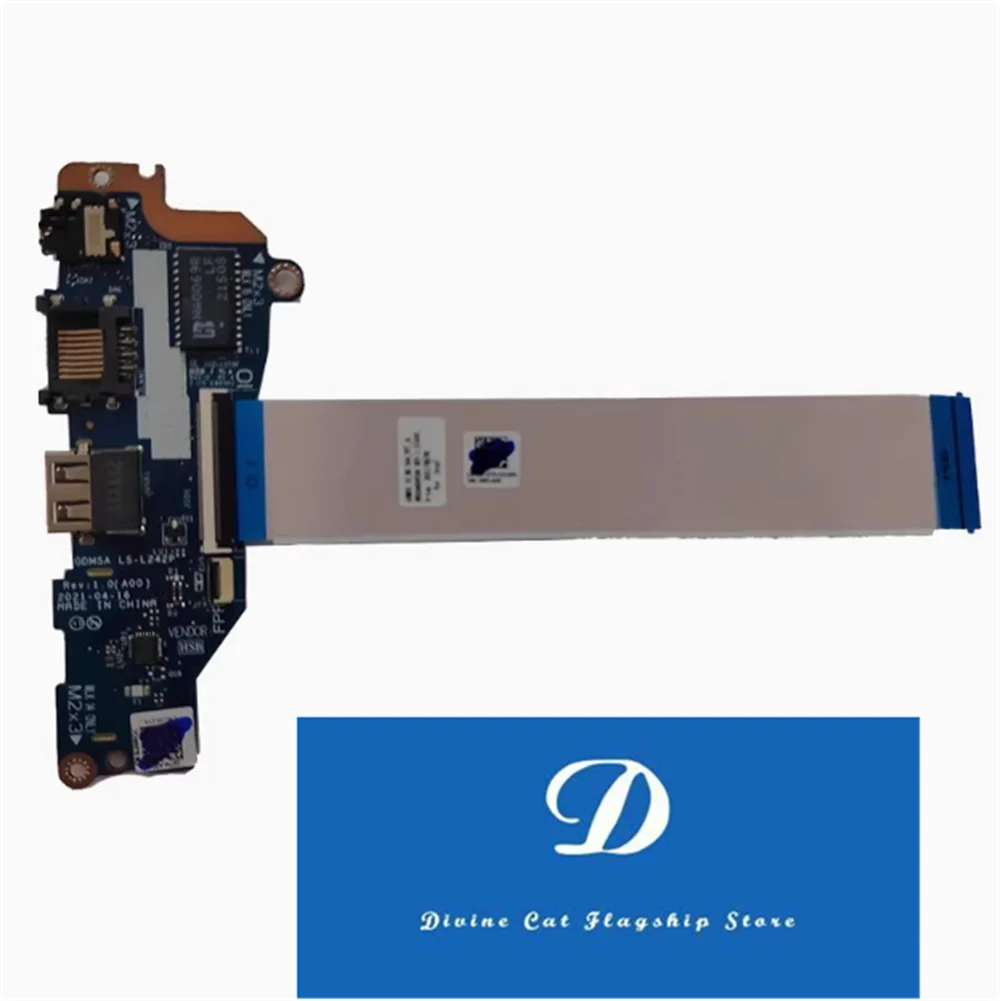 

Original FOR Dell Achievement Vostro 15 3510 LS-L242P JHRGC USB Audio IO Board with Cable