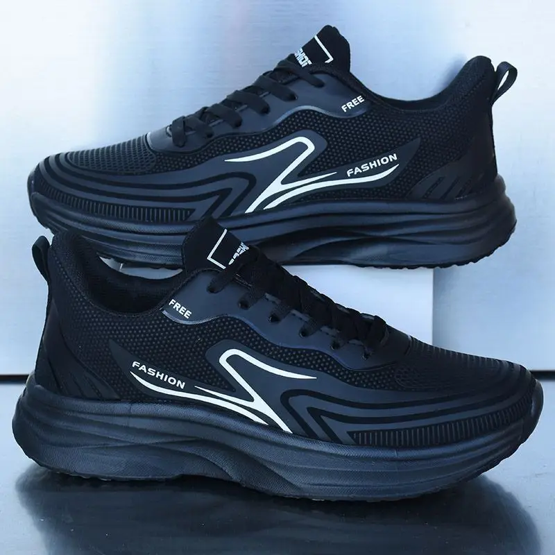 Men's Fashion Ultra-Light Waterproof Running Shoes Soft Sole Non-slip Durable Sneakers Outdoor Sport Shoes for Spring Autumn