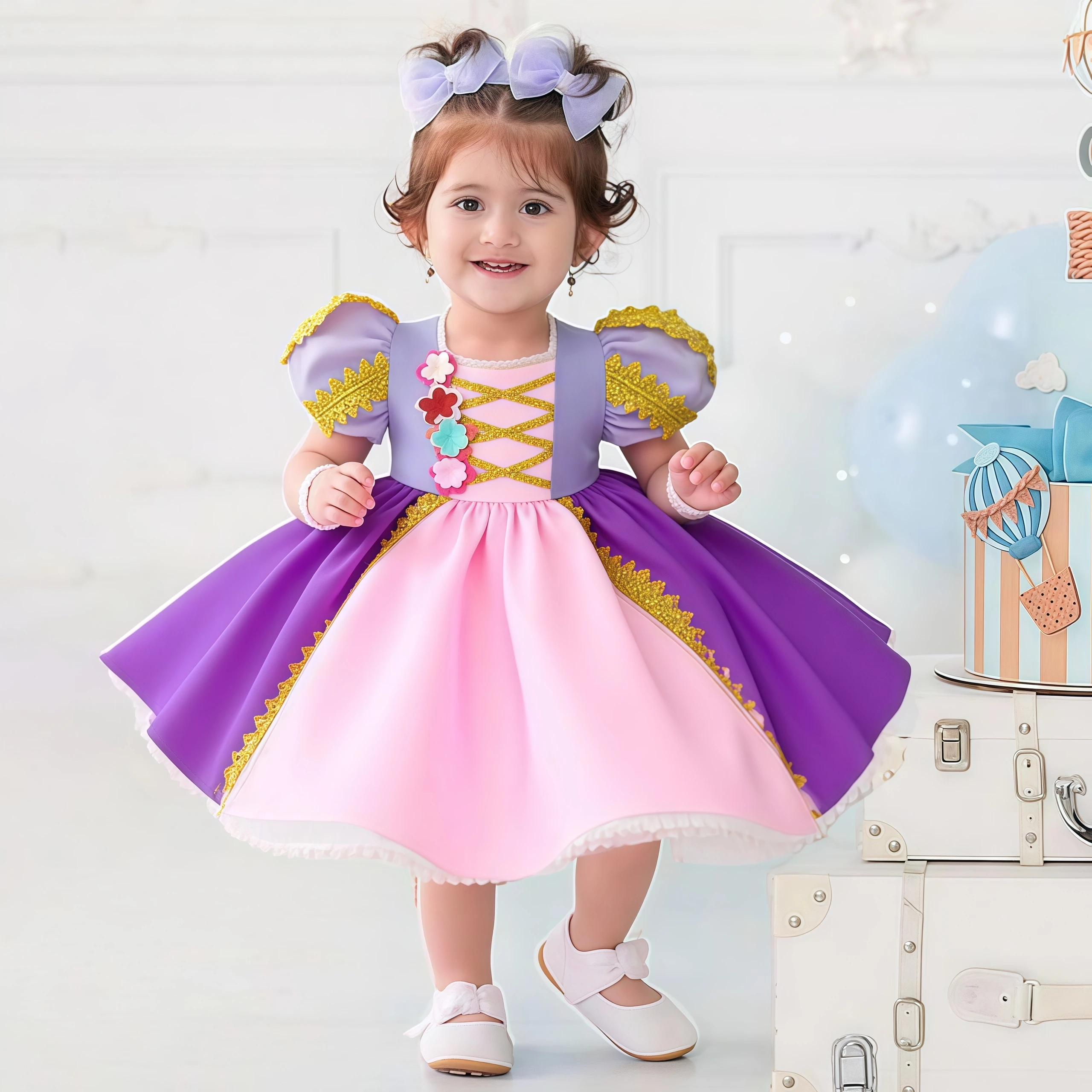 

Carnival Sleeping Aurora Princess Party Baby Girl Dresses Toddler 1st Birthday Princess Dress for Kids Wedding Bridesmaids Gown