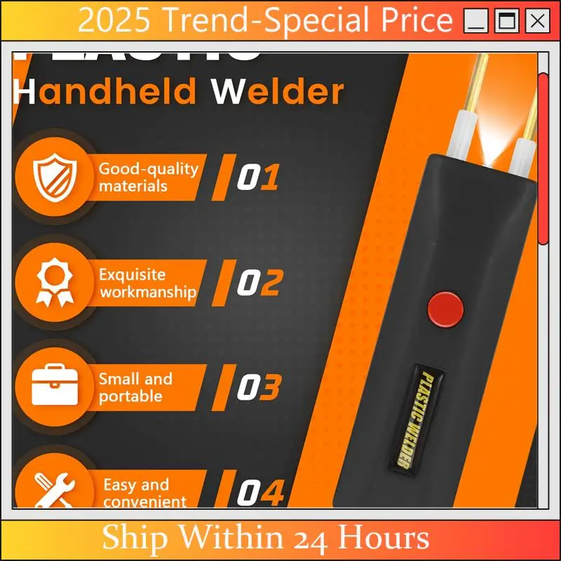 

A61Z Deals Handheld Welder Wireless Plastic Welding Machine For Plastic Nylon PE Repairing Machine Car Bumper Repair Tools