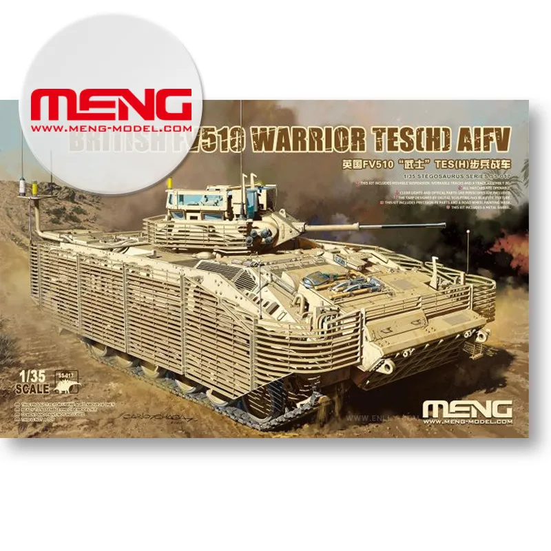 

MENG SS-017 1/35 SCALE BRITISHI FV510 WARRIOR TES(H) AIFV 2020 NEW Model kit