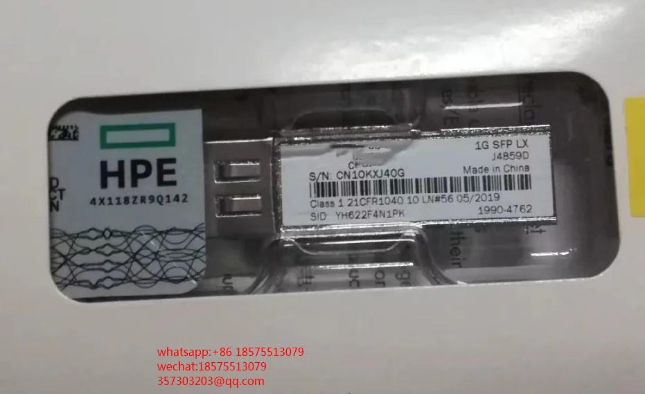

Для J4859D HPE модуль 1G SFP LC LX 10KM SMF XCVR 1 шт.