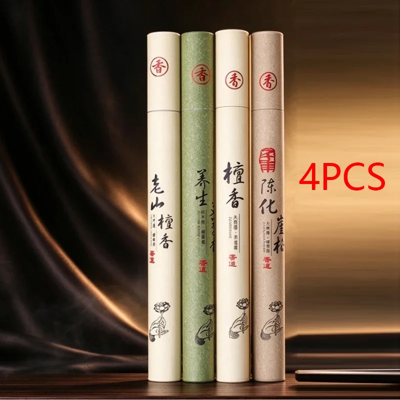 Natural Sandalwood Incense Sticks 40pcs/box Sleeping Aiding Tranquilize Mind Refreshing Scents for Home Office Incense burner