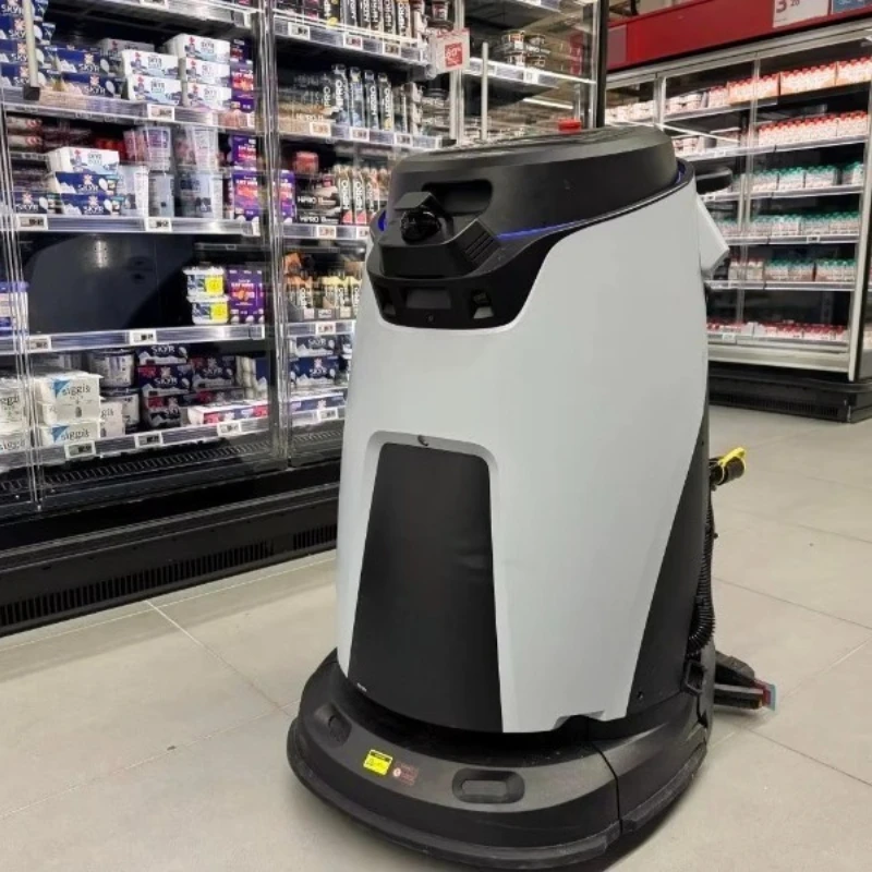 Customized Indoor Floor Cleaning Robot Scrub Sweep Vacuum Cleaner 3D LiDAR Navigation Floor 90L Water Tank Cleaner Robot