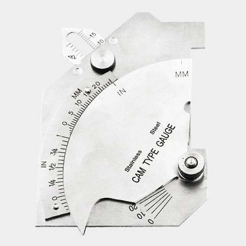 Professional Bridge Gauge Welding Fillet Throat Gage Bevel Inch/mm Stainless Steel Used for Industrial Durable
