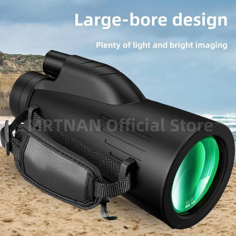 12x50 High Power Monocular 5000M Long Distance Low-light Night Vision Portable Telescope for Outdoor Professional
