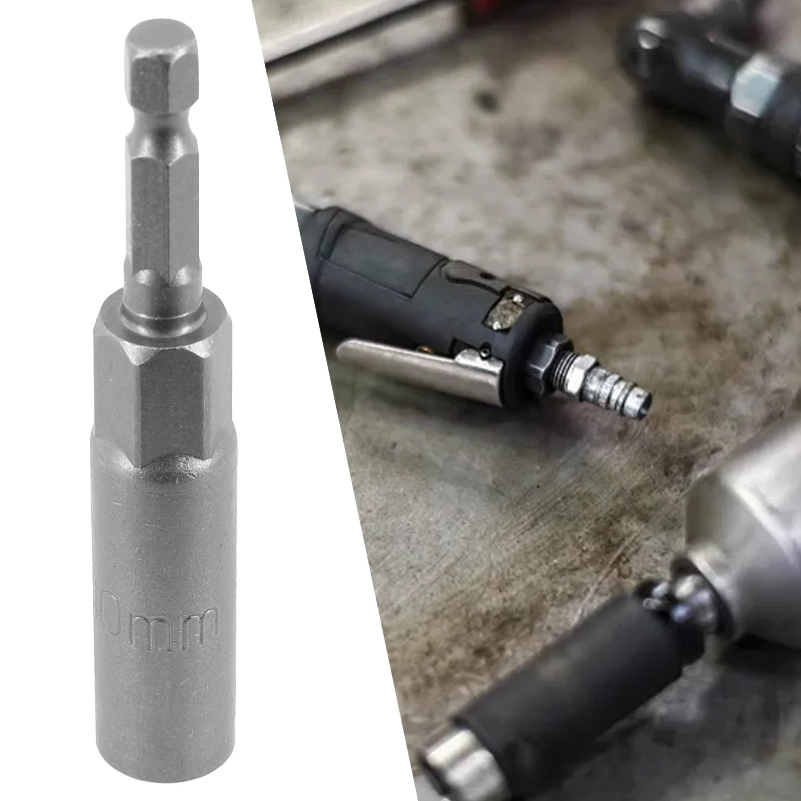 1pc 5.5-19mm Impact Socket Magnetic Nut Screwdriver 1/4\