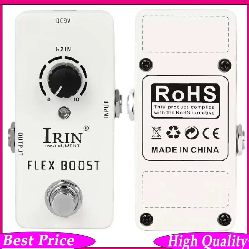 

Гитарная педаль эффектов IRIN RS-14 Flex Boost: стимулирующие эффекты, True Bypass, аксессуары для электрогитары