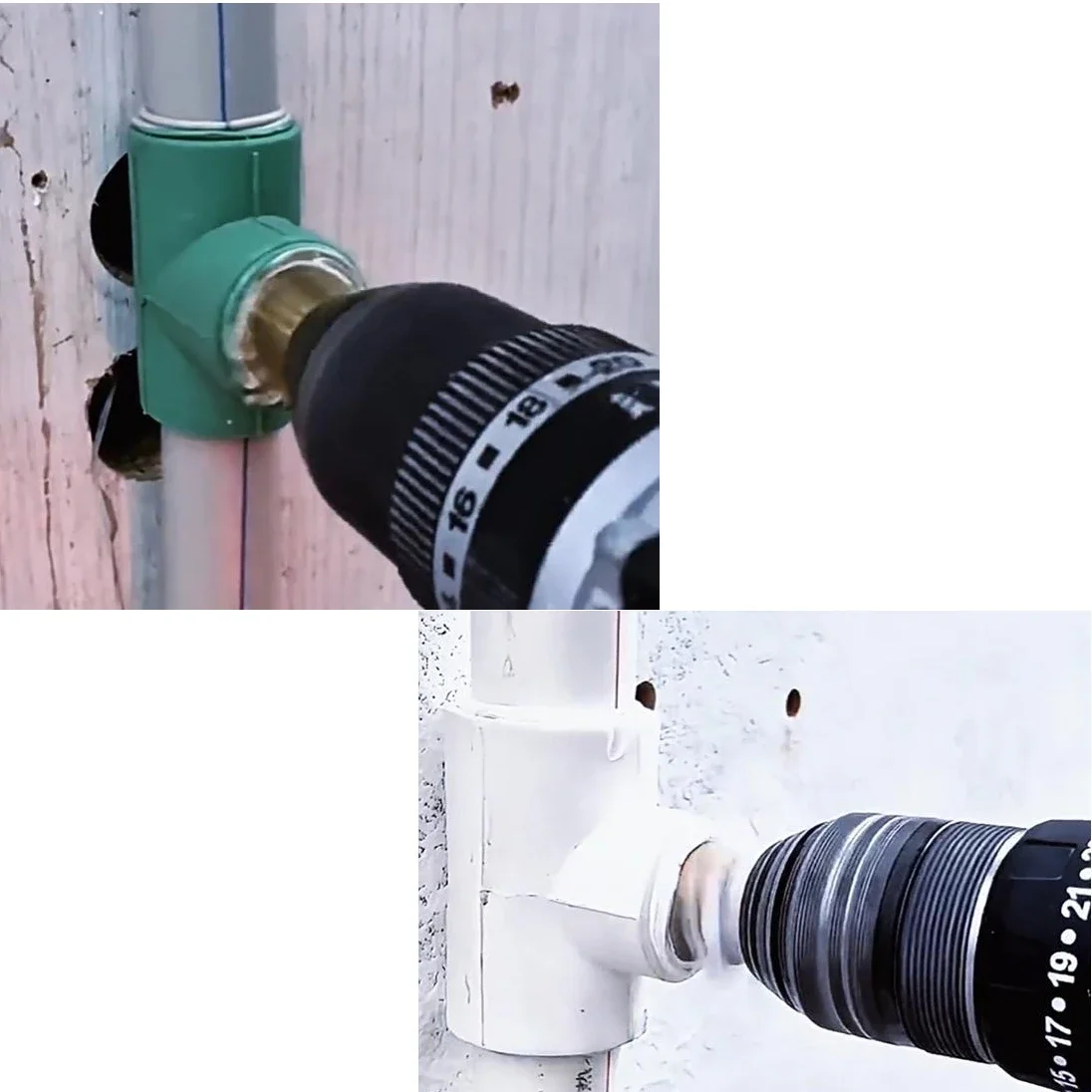 20/25mm PPR Lifting Stepped Drill Bit Hexagon Shank Water Pipe Internal Thread Expander Drill Puncher Bit Power Tools