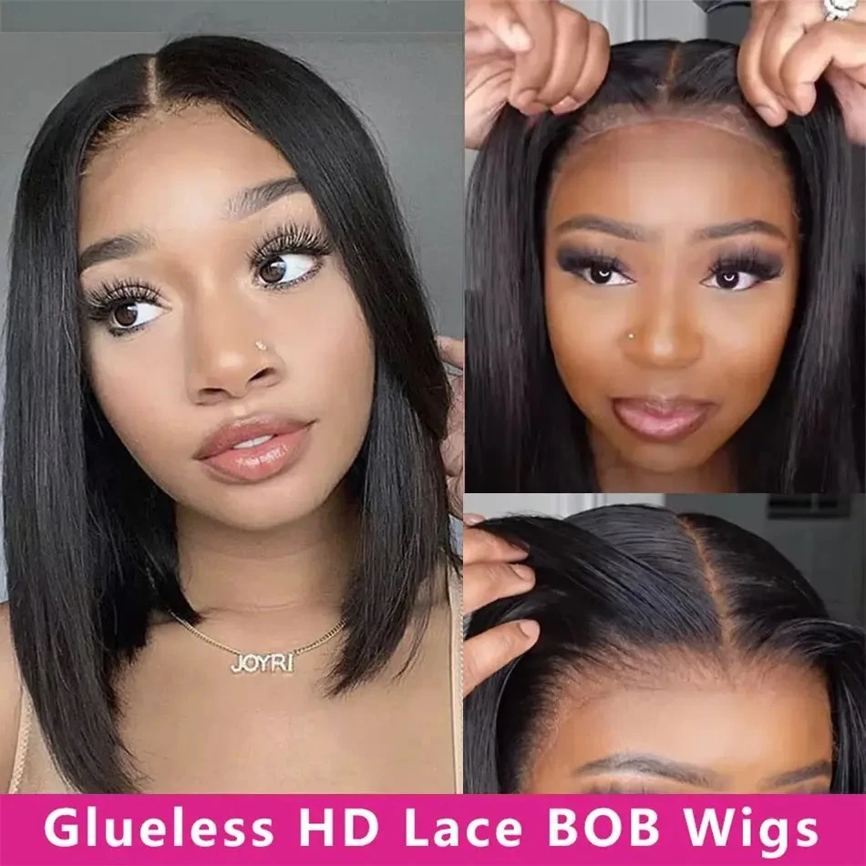 Tracy Hair Bob Glueless Wig Human Hair Ready To Wear Pre Cut Pre Plucked Glueless Wig Short Bob Human Hair Wigs Straight Wig