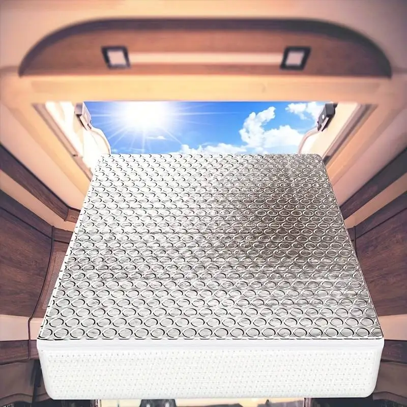 RV Sunroof Sunshades Motorhome Roof RV Vent Insulator UV Aluminum Film Block Reflective Sunshade Car Accessories Waterproof Camp