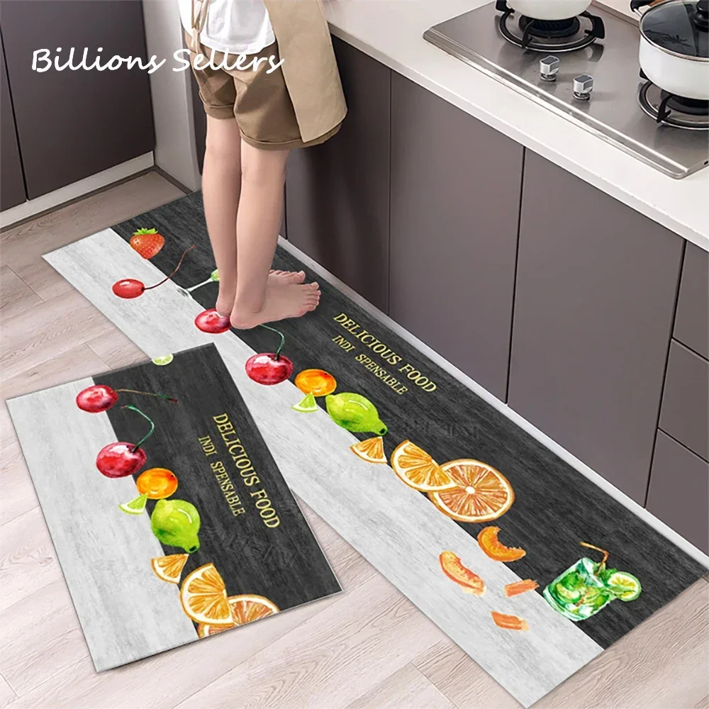 Kitchen Floor Mat Bedroom Living Room Long Bedside Area Rug Hallway Soft Washable Carpet Anti slip Bathroom Entrance Doormat