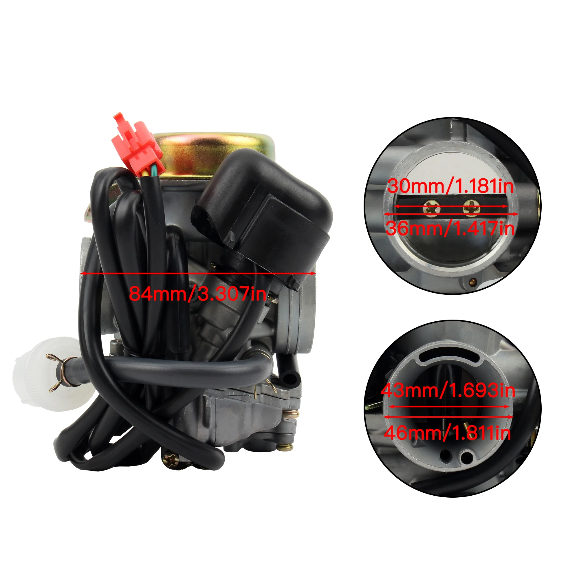 Motorcycle Carburetor Carb CVK30 CVK 30MM For Keihin Scooters ATV 200CC 300CC TANK 260 Scooter Pit Dirt Bike Tuning Spare Parts