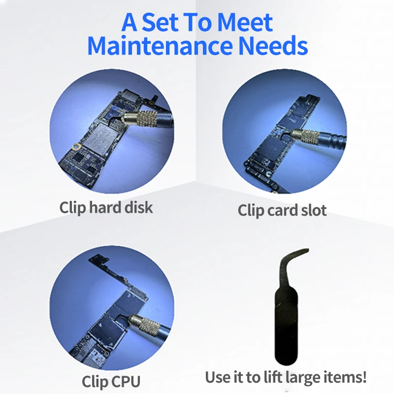 LANRUI Set di lame per riparazione CPU per riparazione di telefoni cellulari Disco rigido CPU Chip IC Smontaggio Colla per bordi Colla nera Strumenti per lama da taglio