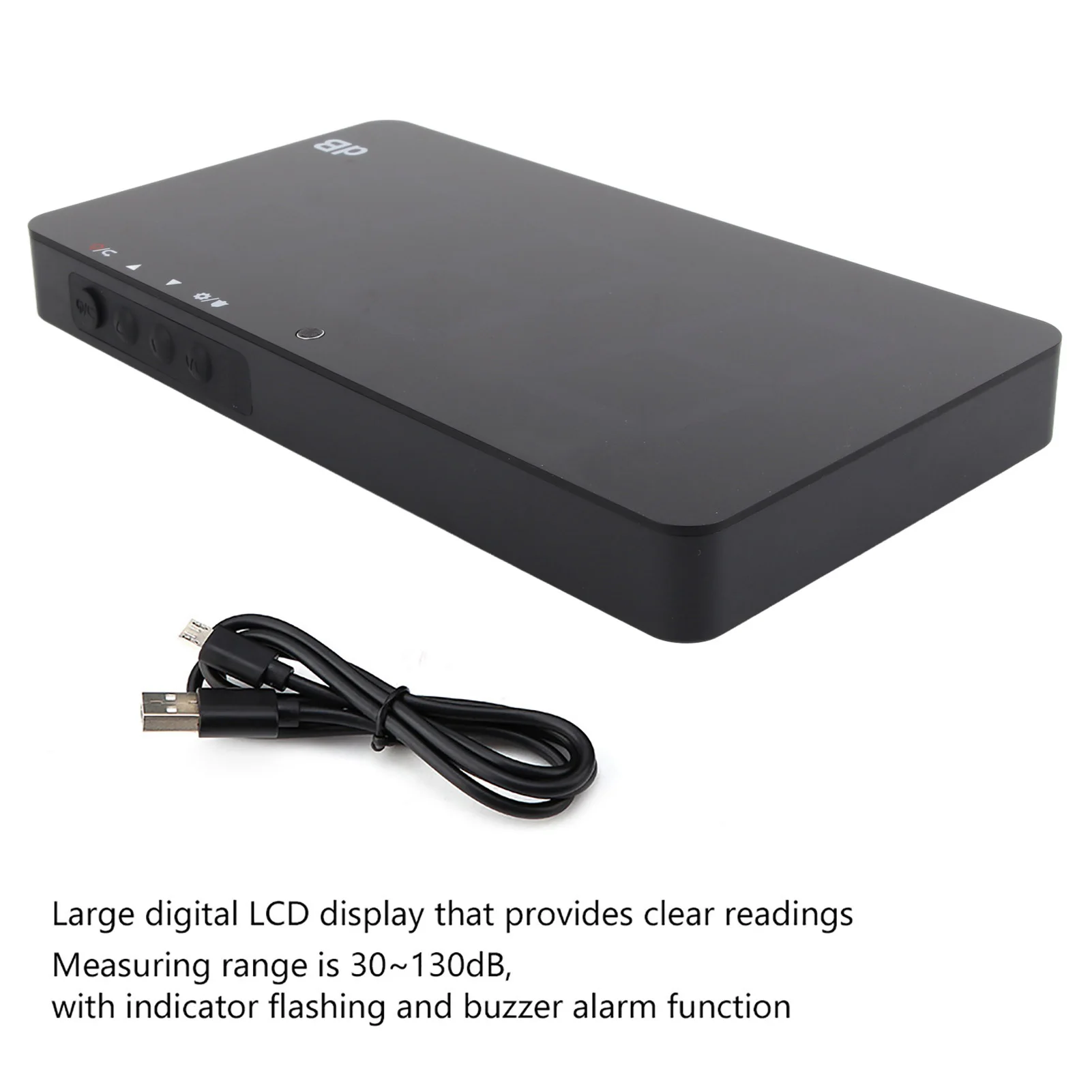 

SW‑525A Wall Mounted LCD Display Digital Sound Level Meter USB 30‑130dB LCD Display Sound Level Meter USB Sound Level Meter