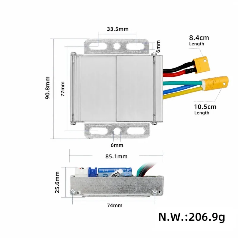ABHS-For Kukirin T3 Electric Scooter Brushless Motor Controller Board Speed Control Module Motherboard Scooter Accessories