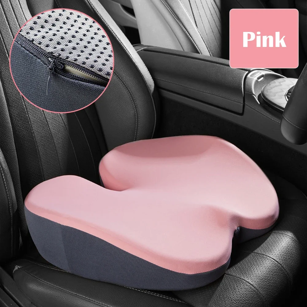 Non Slip Orthopedic Memory Cushion for Tailbone Sciaticaback Pain Relief Comfort Chair Cushion Booster Seat Home Office Car Seat